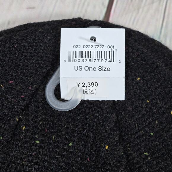 American Eagle Knit Black Beanie With Colorful Specks One Size NWT - Picture 5 of 7